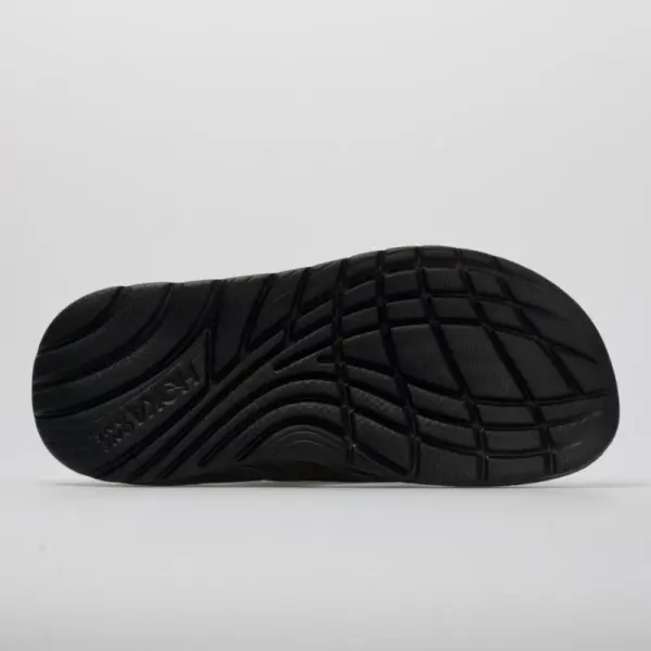 HOKA Ora Recovery Flip Men's Black/Dark Gull Gray - Image 3