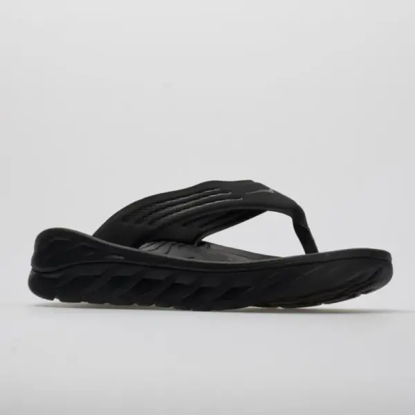 HOKA Ora Recovery Flip Men's Black/Dark Gull Gray - Image 5