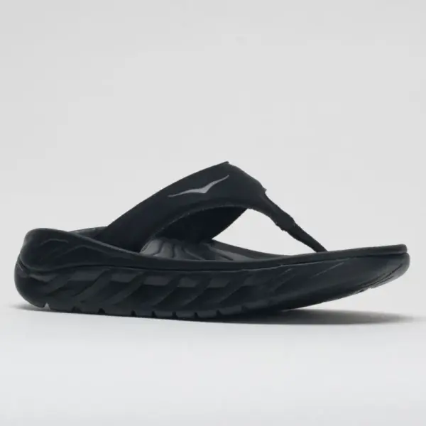 HOKA Ora Recovery Flip Women's Black/Dark Gull Gray - Image 5