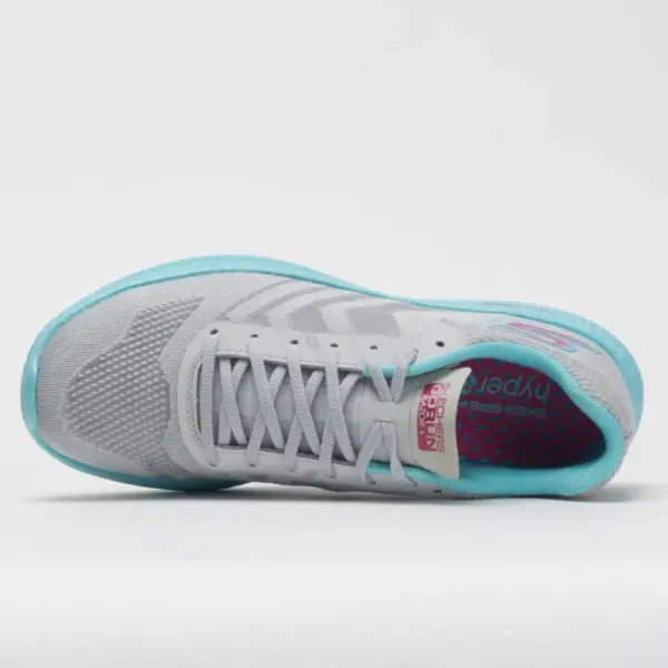 Skechers GOrun Razor+ Women's Gray/Aqua/Hot Pink - Image 3