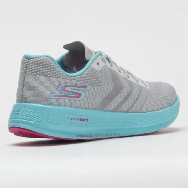Skechers GOrun Razor+ Women's Gray/Aqua/Hot Pink - Image 6