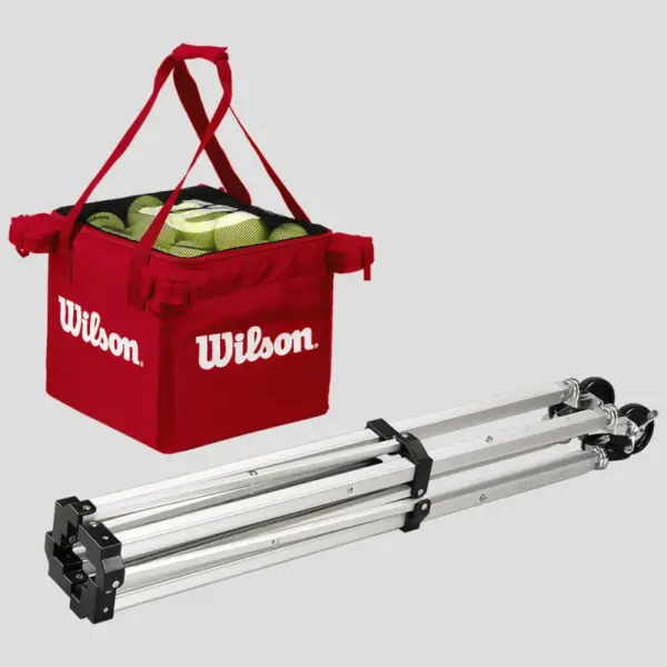 Wilson Tennis Teaching Cart with Red Bag - Image 2