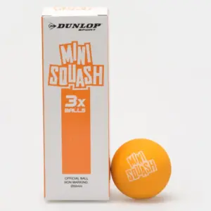 Dunlop Play Mini Squash Ball Orange 3Pk