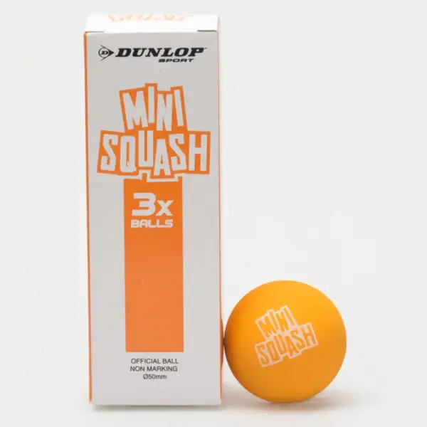 Dunlop Play Mini Squash Ball Orange 3Pk
